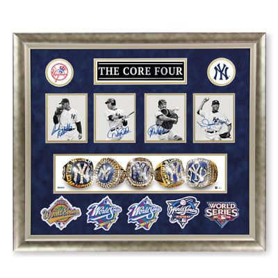 Derek Jeter, Mariano Rivera, Andy Pettitte & Jorge Posada Signed Limited  Edition Yankees Core Four Majestic Authentic Jersey (Steiner)