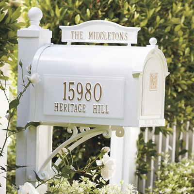 WHITE XXL HUGE MAIL Post Box for Gates and Fences FAST DELIVERY 
