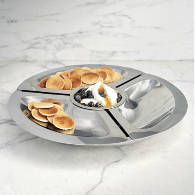 Super Chill Round Sectioned Server for Outdoor & Indoor Use with Cold Retention