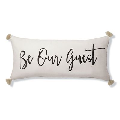 Be Our Guest Lumbar Pillow Frontgate