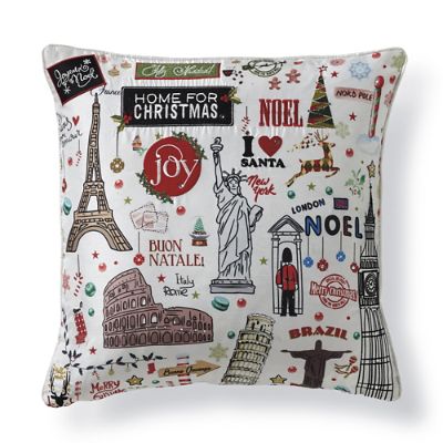 Buon Natale Pillow.Home For The Holidays Pillow Frontgate