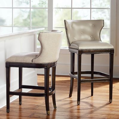 Monaco Bar And Counter Stool Frontgate, Frontgate Bar Stools Leather