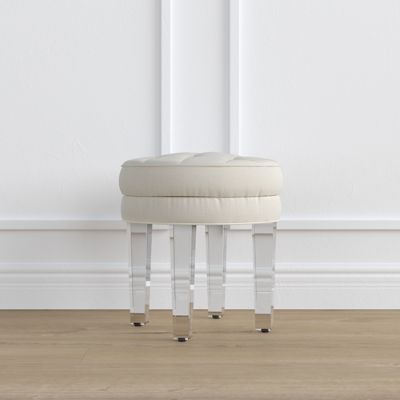 swivel vanity stool with casters