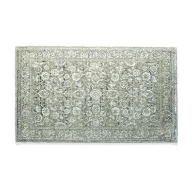ヴィンテージ  バスマット Mila Vintage Bath Rug with Skid-Resistant Backing & Turkish Cotton