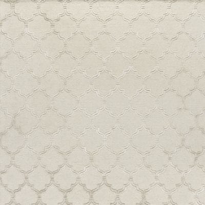 Carmina Trellis High-Low Wool Area Rug with Hand-Hooked Texture