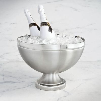 Optima Champagne Bucket with Double-Wall Stainless Steel for Indoor & Outdoor Use