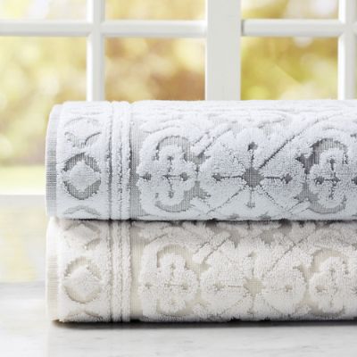 Allure Textured Bath Towels | Frontgate - Light Chiffon