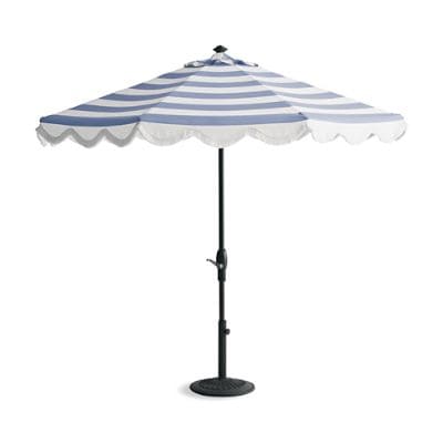 frontgate crank patio umbrellas 9 ft 9FT Umbrella with Lift & Tilt Base included Fringe 9 Ft Crank White