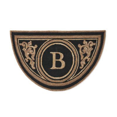 Frontgate Door Mat, 30 X 48, Letter B, Black