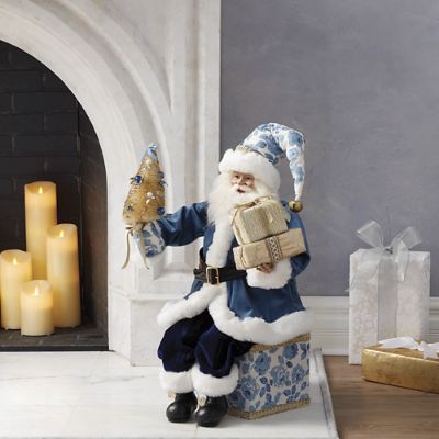 Bleu Heirloom Santa | Frontgate