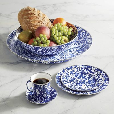 Golden Rabbit Cobalt Enamel Collection with Porcelain Finish & Stainless Steel Trim
