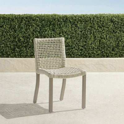 Isola Dining Side Chairs in Rope, Set of Two with Handwoven Open