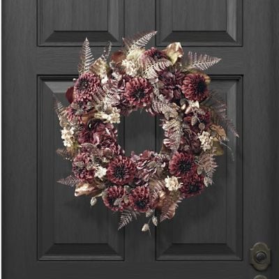 Shades of Merlot Wreath | Frontgate