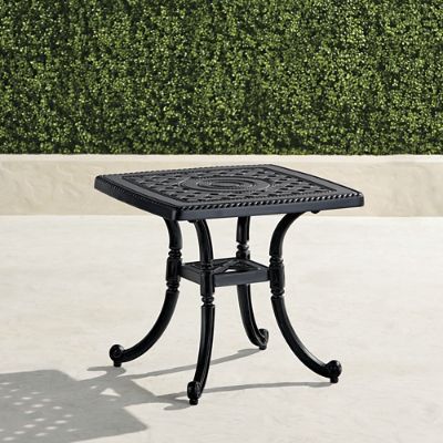 Carlisle Cast Top Side Table In Onyx Finish Frontgate