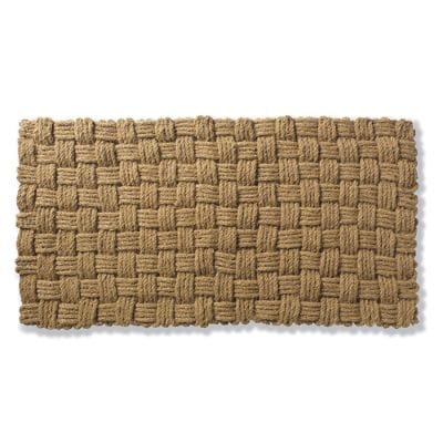 Jordan Basketweave Coco Door Mat & Durable Mildew-Resistant Design
