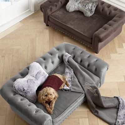 tufted dog couch