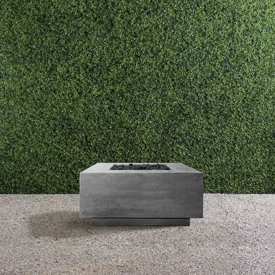 Viejo Fire Table with Pewter Finish & Glass Fiber Construction for