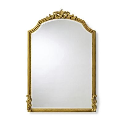 Graciella Old World Wall Mirror with Carved Mahogany Frame & Gold