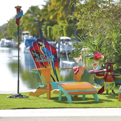 Margaritaville O'Clock Somewhere Adirondack Chair and Ottoman