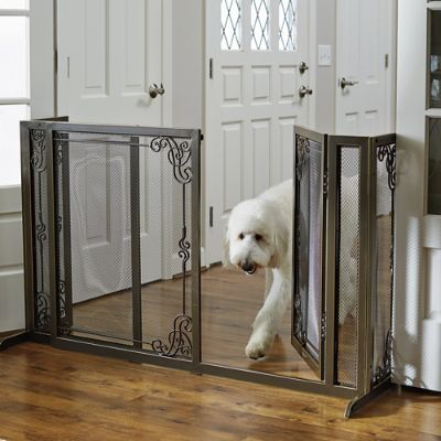 Metal dog gate with door hotsell