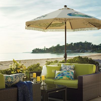 amazon patio umbrellas 10 ft PURPLE LEAF 10x13ft Large Outdoor Umbrella in Wood Color, Cream Wood Grain Yard Umbrella, Sun for Deck Treasure Garden – 9′ Rider The Classic Round Affordable Color:Modern Gray