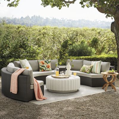 Pasadena Ii Modular Seating In Bronze, Spring Dew Outdoor Furniture