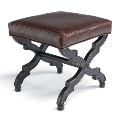 Phillipe Leather Ottoman Frontgate
