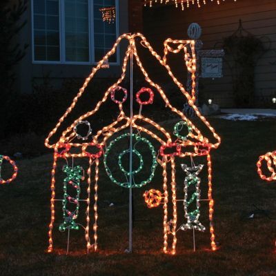 Lighted Outdoor Gingerbread House Frontgate