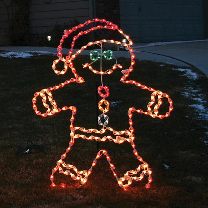 Lighted Outdoor Gingerbread Boy | Frontgate