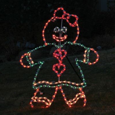 Lighted Outdoor Gingerbread Girl | Frontgate