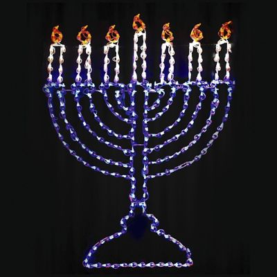 Lighted Menorah 5 Display Frontgate