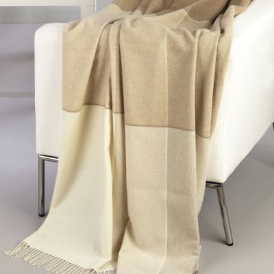 Luxury Cashmere Windowpane Throw Frontgate