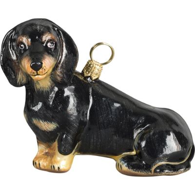 Black Dachshund Ornament Frontgate