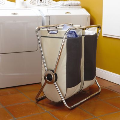 simplehuman® XFrame Double Laundry Hamper Frontgate
