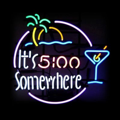 5 O'Clock Somewhere Neon Sign | Frontgate