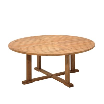 Whirl 120cm Teak Round Dining Table Gloster