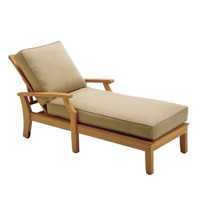 Cape Chaise Lounger with Cushion Frontgate