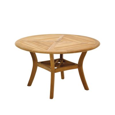 Halifax Round Teak Dining Table by Gloster Frontgate