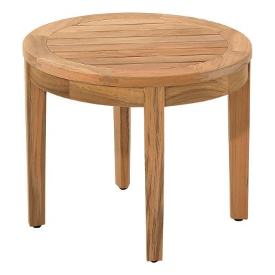 Teak Small Round Side Table | Frontgate