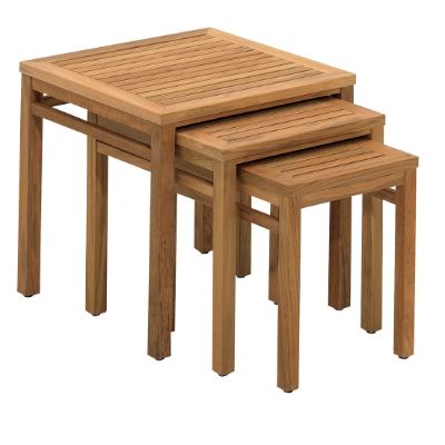 Teak Nesting Side Tables | Frontgate