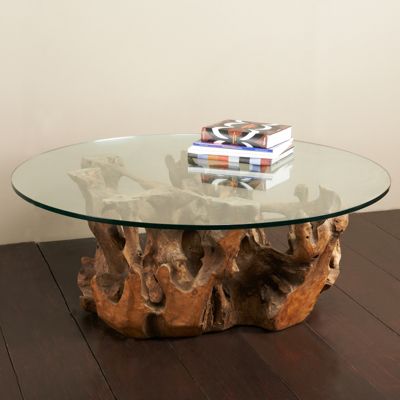 Tambora Teak Root Table | Frontgate