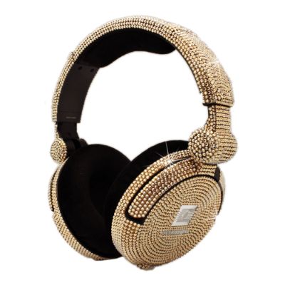 iWave Crystal Headphones with Golden Shadow Swarovski Elements® Frontgate