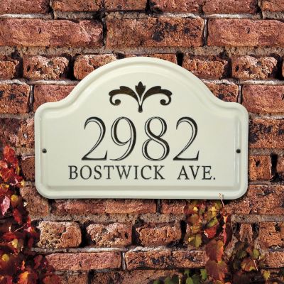 Ceramic Fleur Arch Address Plaque | Frontgate