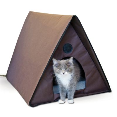 Outdoor Heated Kitty AFrame House Frontgate