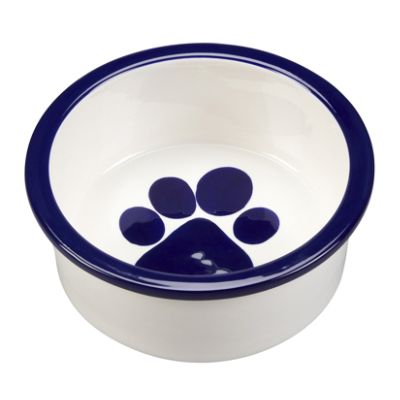 Paw Ceramic Dog Bowl