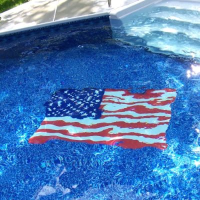 American Flag Pool Mat Frontgate