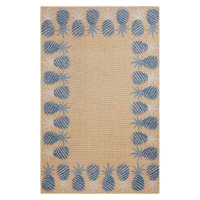 Tommy Bahama Blue Pineapple Border Outdoor Rug Frontgate