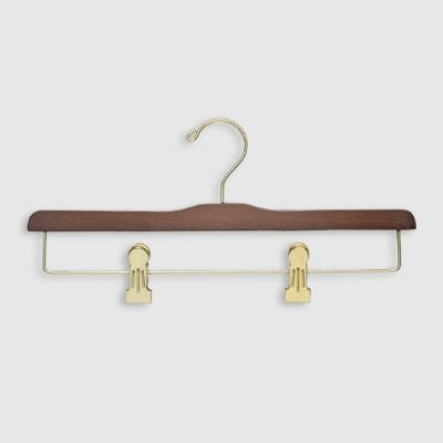 Luxury Men's Trouser Hangers with Clips, Set of Five Frontgate