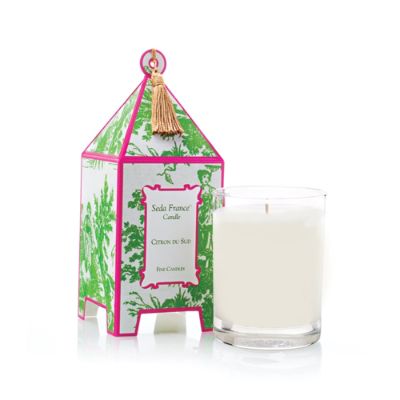 Seda France Citron du Sud Toile Pagoda Candle Frontgate