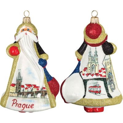 Glitterazzi International Prague Santa Ornament | Frontgate